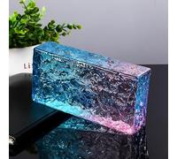 Ladrillos macizos de vidrio para modernos separadores de ambientes, paredes divisorias decorativas pulgadas, bloque de cristal transparente(N)