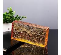 Ladrillos macizos de vidrio para modernos separadores de ambientes, paredes divisorias decorativas pulgadas, bloque de cristal transparente(A)
