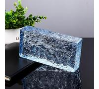 Ladrillos macizos de vidrio para modernos separadores de ambientes, paredes divisorias decorativas pulgadas, bloque de cristal transparente(I)