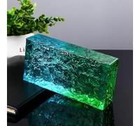 Ladrillos macizos de vidrio para modernos separadores de ambientes, paredes divisorias decorativas pulgadas, bloque de cristal transparente(O)