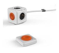 Ladrón con alargo y Interruptor, múltiples Tomas y protección, Ideal para conectar Varios Dispositivos y prolongar el Alcance eléctrico.