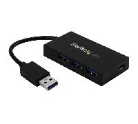 StarTech.com Hub USB 3.0 de 4 Puertos - Hub USB Tipo-A con 1 Puerto USB-C y 3 Puertos USB-A - Alimentación por Bus USB - Hub Adaptador USB 3.2 Gen 1 (5Gbps) - Ladrón USB Portátil