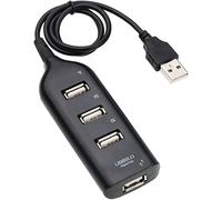 Ladrón Multipuerto Adaptador HUB de 4 Puertos USB 2.0 Extensor Divisor Splitter para Windows 10 7 PC Portátil