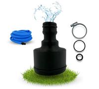 LADSPRINT® Adaptador de manguera de 1/2 pulgadas a 38 mm, apto para Gardena y muchos otros sistemas de manguera, incluye juntas tóricas y abrazadera de manguera, fabricado en Alemania, PETG
