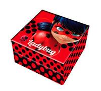 Lady Bug Miraculous - Joyero Cuadrado con Cierre imantado 13x13x7 (CYP Imports JW-03-LB)
