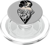 Lady Devil Blackwork - Flash de Tatuaje Tradicional PopSockets PopGrip para MagSafe