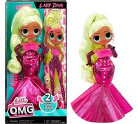 Lady Diva O.M.G. Muñeca 25cm 2 Looks Original MGA Omg Caja Rota
