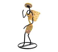 Lady Figure Candle Holder - Artistic Iron Figurine Decor