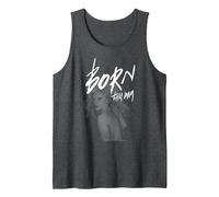 Lady Gaga Born This Way Música de Bravado Camiseta sin Mangas, Hombre, Jaspeado Oscuro, S