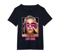 Lady Gaga Joanne Gafas Camiseta, Mujer Tallas Grandes, Negro, 5XL Grande