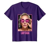 Lady Gaga Joanne Gafas Camiseta, Niños, Morado, 2 años