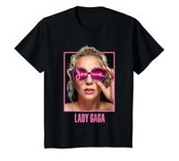 Lady Gaga Joanne Gafas Camiseta, Niños, Negro, 6 años