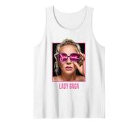 Lady Gaga Joanne Gafas Camiseta sin Mangas, Hombre, Blanco, S