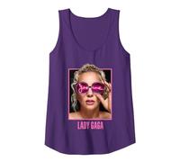 Lady Gaga Joanne Gafas Camiseta sin Mangas, Mujer, Morado, M