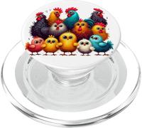 Lady Gallinas Granja Dibujos Animados Lindo Pollo PopSockets PopGrip para MagSafe