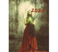 Lady in Red 2026 A4 Desktop Diary With Week To Page: Gothic Weekly Organiser For Business or Home