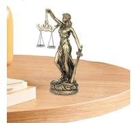 Lady Justice Statue - Elegant Resin Scale of Justice Figurine, Symbolic Law Decor | Perfect For Office, Study, Or Living Room, Adds A Touch of Wisdom and Balance To Bookshelves, Desks, Bedside Tables