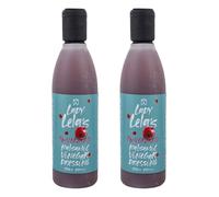 Lady Lela's Aderezo Balsámico de Granada, Pack 2 x 250 ml (500 ml) - Crema Balsámica Artesanal con Zumo Natural de Granada, Ideal para Ensaladas, Verduras y Postres