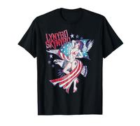 Lady Liberty Eagle Stars Stripes, bandera estadounidense Camiseta