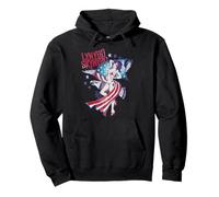Lady Liberty Eagle Stars Stripes, bandera estadounidense Sudadera con Capucha