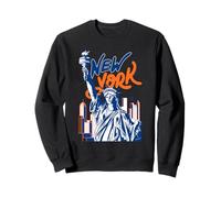 Lady Liberty New York Skyline Colorful NY Turismo Sudadera
