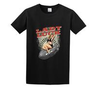 Lady Luck Pin Up Ww2 W15060 Print Unisex T-Shirts Men tee Cotton Tops Black Shirt M