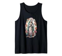 Lady of Guadalupe Graphic For Christian Colorful Catholic Camiseta sin Mangas