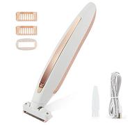 Lady Shaver, depilación eléctrica para mujer, cuerpo impecable, removedor de vello portátil sin dolor, perfecto para cara, piernas, manos, bikini, axilas con luz LED