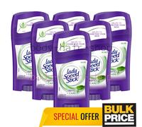 Lady Speed Stick Aloe Derma Care Fresh Desodorant Stick Odor Protect 40g 6-Pack