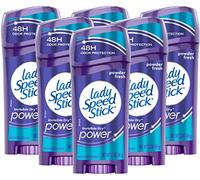 Lady Speed Stick Invisible Dry Power Antiperspirant/Deodorant, Powder Fresh, 2.3 Ounce (Pack of 6) by Lady Speed Stick