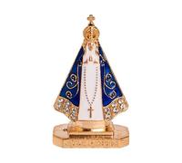 Lady Statue - Religious Desk Ornament for Home and Office Display | Metal Female Figurine with Elegant Standing Pose, Solid Crafting Material, Decorative Sculpture for Living Room Bedroom Desktop