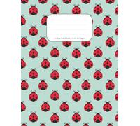 Ladybird Notes: College Ruled Notebook - 120 Pages, 8.5"x11", Light Green Cover with Cute Ladybirds