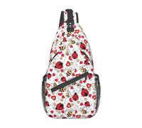 Ladybug 01 Ladybug Bolso de Hombro Ladybird Sling Mochila Mochila Casual Mochila de Senderismo Bolsa Linda Mochila