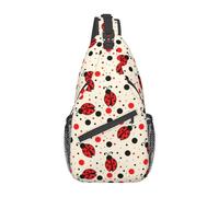 Ladybug 02 Ladybug Bolso de Hombro Ladybird Sling Mochila Mochila Casual Mochila de Senderismo Bolsa Linda Mochila