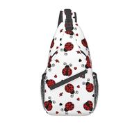 Ladybug 06 Ladybug Bolso de Hombro Ladybird Sling Mochila Mochila Casual Mochila de Senderismo Bolsa Linda Mochila