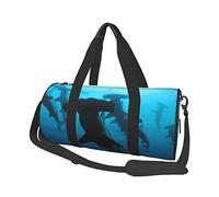 Ladybug - Bolsa de equipaje de viaje redonda de gran capacidad, adecuada para ejercicio, viajes, muchas actividades al aire libre, Tiburones de cabeza de martillo, Talla única