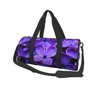 Ladybug - Bolsa de equipaje de viaje redonda de gran capacidad, adecuada para ejercicio, viajes, muchas actividades al aire libre, flor violeta, talla única, Flor violeta, Talla única