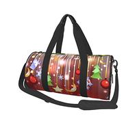Ladybug - Bolsa de equipaje de viaje redonda de gran capacidad, adecuada para ejercicio, viajes, muchas actividades al aire libre, Feliz Navidad, Talla única