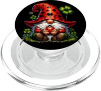 Ladybug GNOME Shamrock Graphic For Women Cute Cloverleaf PopSockets PopGrip para MagSafe
