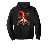 Ladybug GNOME Shamrock Graphic For Women Cute Cloverleaf Sudadera con Capucha