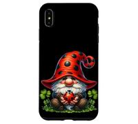 Ladybug GNOME Women with Shamrock Decor For Nature Lover Carcasa para iPhone XS MAX