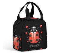 Ladybug - Lonchera aislada para el segundo cumpleaños, a prueba de fugas, para el trabajo, viajes al aire libre