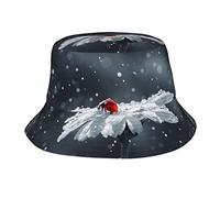Ladybug On Daisy Flower Bucket Sombreros para Mujeres Hombres Unisex Summer Fisherman Hats Teens Sun Protection Cap Packable Trendy Travel Beach Vacation Cap Negro