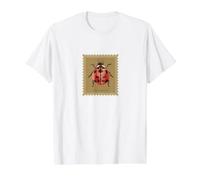 Ladybug Stamp Whimsy Twee Cute Nature Camiseta gráfica económica, Hombre, Blanco, S