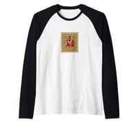 Ladybug Stamp Whimsy Twee Cute Nature Camiseta Manga Raglan