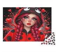 Ladybug Sudadera Chica Rompecabezas 1000 Piezas Papel Ecológico para Niños Principiantes, Ultra Difícil, Actividad Post-Clase, Mejor Calificado para Niños 70x50cm/1000pcs