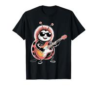 Ladybug Tocando Guitarra Star Lady Bug Rock and Roll Ladybug Camiseta