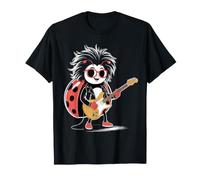 Ladybug Tocando Guitarra Star Lady Bug Rock and Roll Ladybug Camiseta