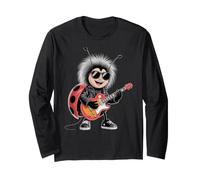 Ladybug Tocando Guitarra Star Lady Bug Rock and Roll Ladybug Manga Larga