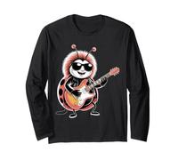 Ladybug Tocando Guitarra Star Lady Bug Rock and Roll Ladybug Manga Larga